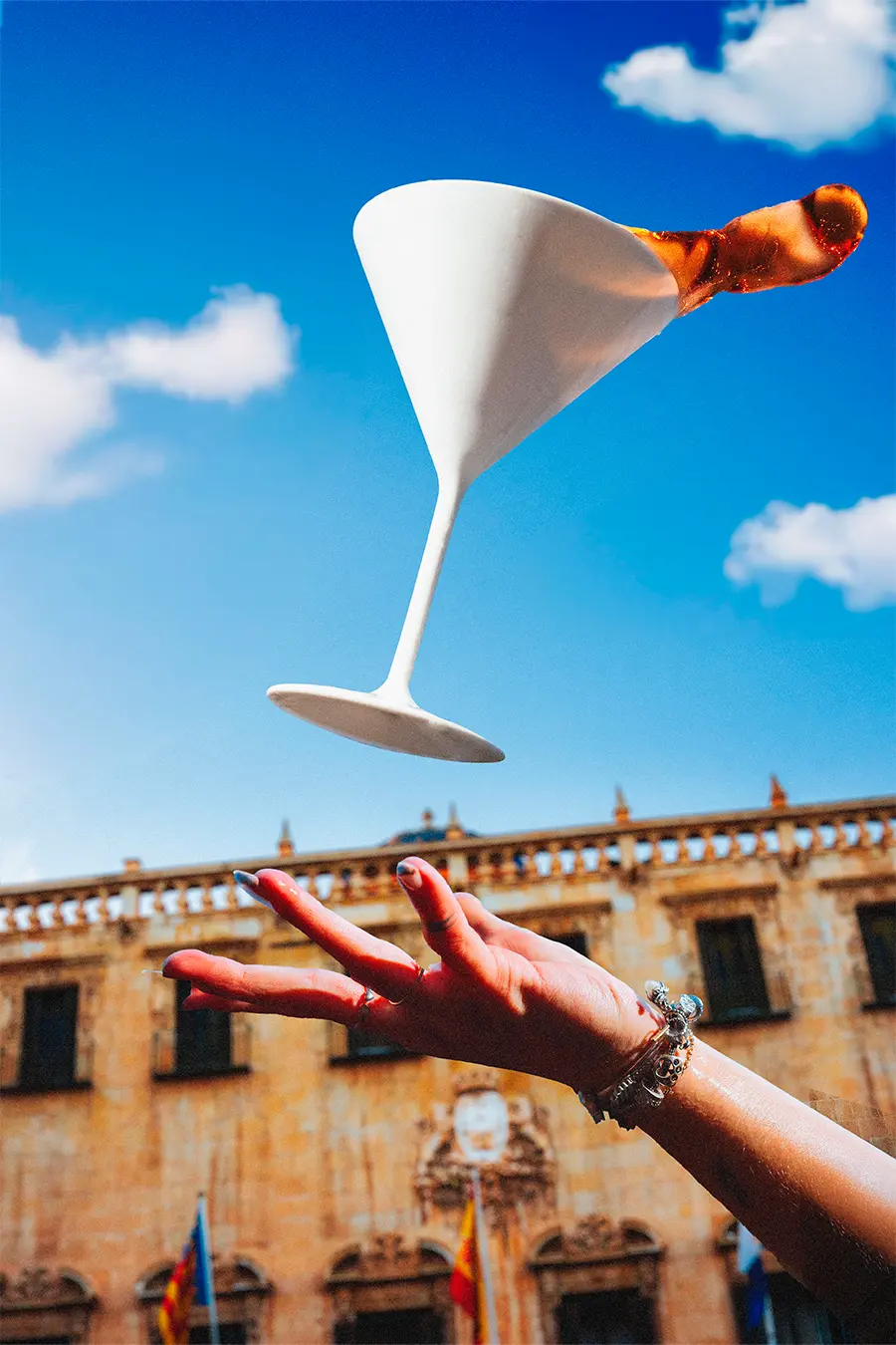 Copa Cocktail Blanca Irrompible de BASSOS