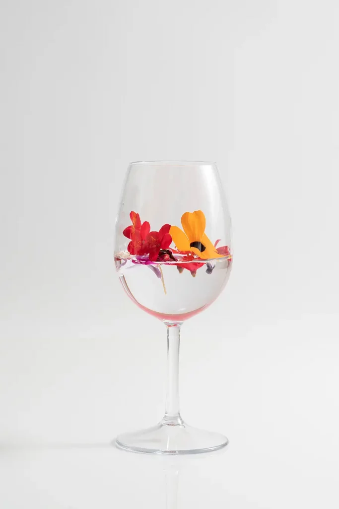 Copa de vino de plástico irrompible de 45cl transparente